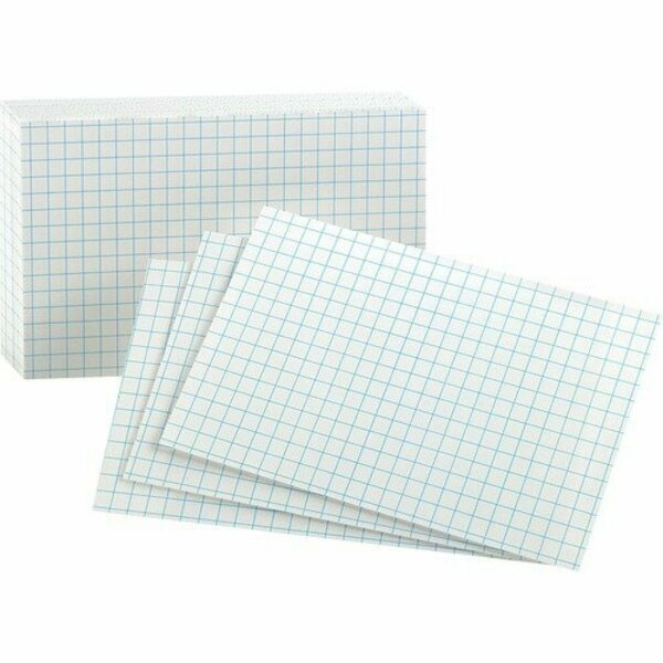 Tops Business Forms Oxford 02035, Grid Index Cards, 3 X 5, White, 100 OXF02035